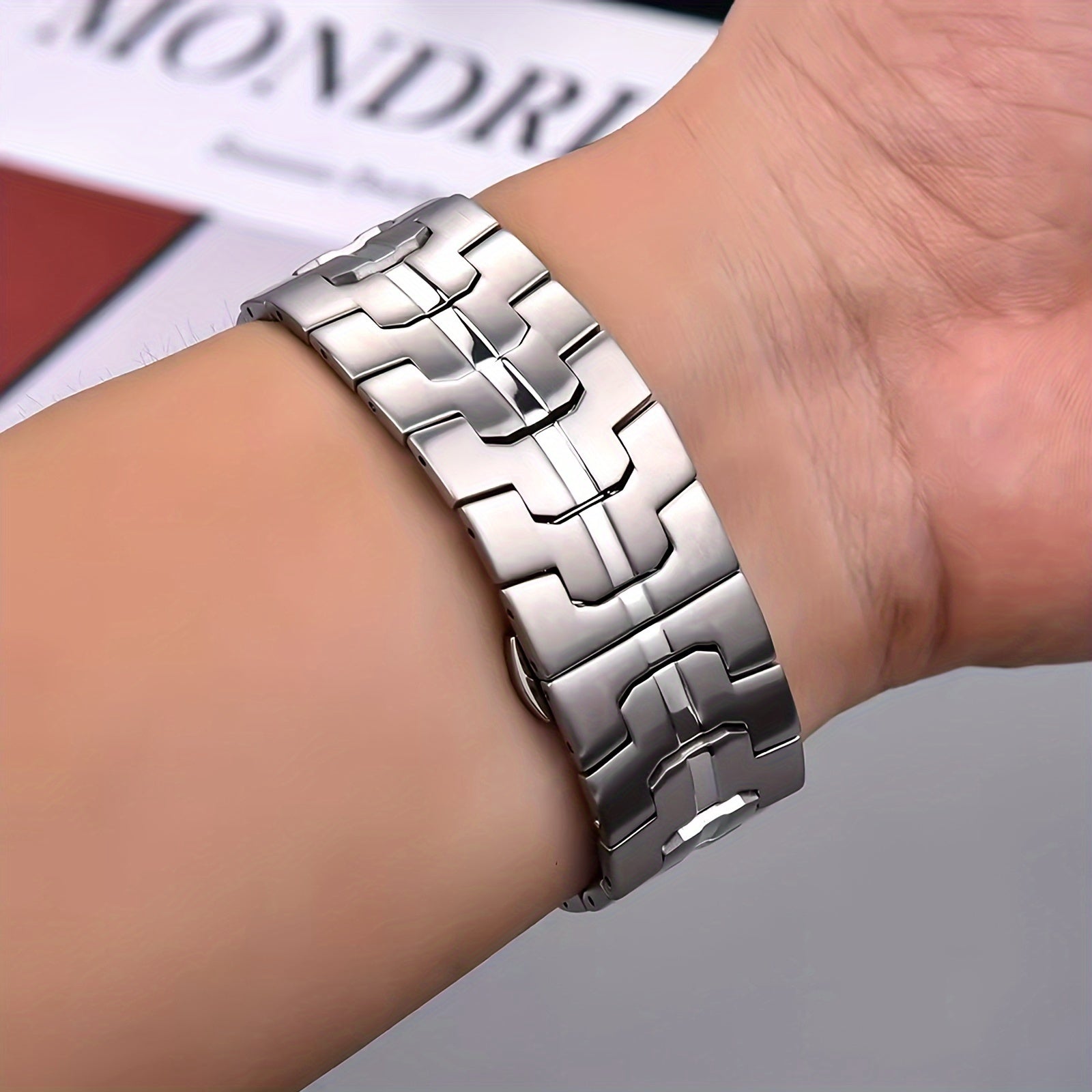 Stainless Steel Band for Apple Watch Band 49mm 45mm 46mm 44mm 42mm 38mm 40mm 41mm for Men, Metal Watch Bands for iWatch for Apple Watch Ultra/Ultra 2 SE Series 10 9 8 7 6 5 4 3 2 1 Women Mens Stainless Steel Strap Wristband