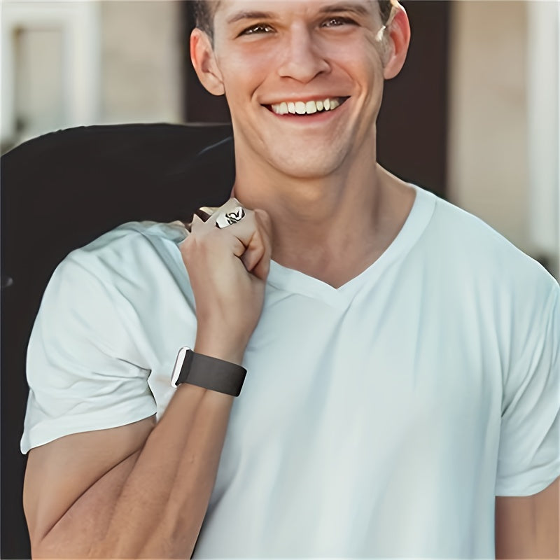 3 Packs Stretchy Nylon Solo Loop Band Compatible With Apple Watch Band 41mm 45mm 38mm 40mm 42mm 44mm 49mm, Adjustable Elastic Braided Straps For Apple Watch Ultra IWatch Series 8/7/6/5/4/3/2/1/SE