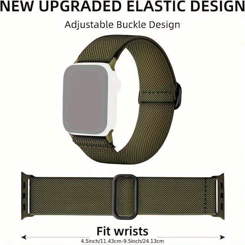 3 Packs Stretchy Nylon Solo Loop Band Compatible With Apple Watch Band 41mm 45mm 38mm 40mm 42mm 44mm 49mm, Adjustable Elastic Braided Straps For Apple Watch Ultra IWatch Series 8/7/6/5/4/3/2/1/SE