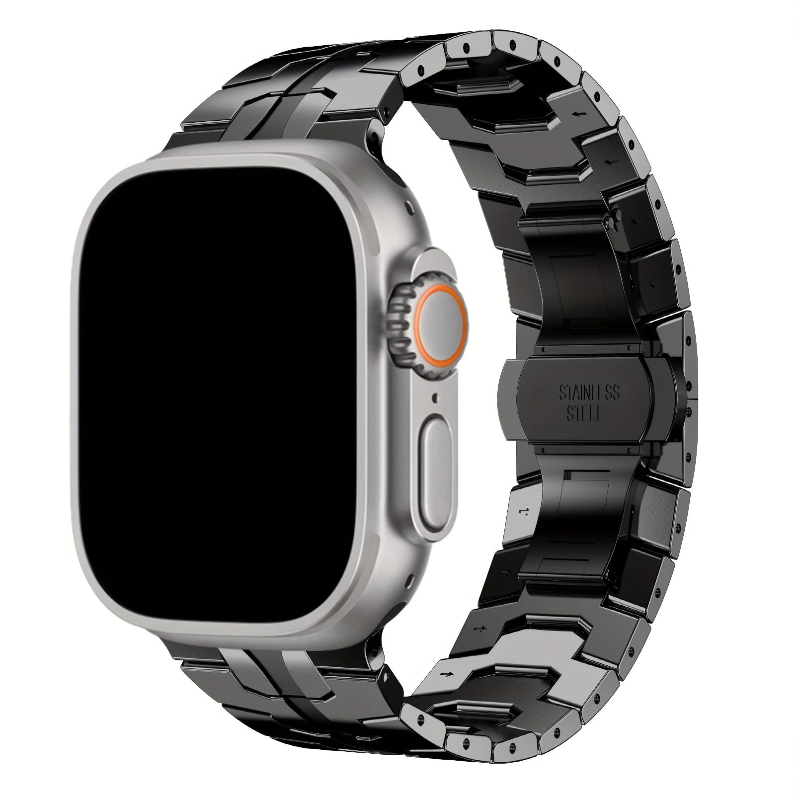 Stainless Steel Band for Apple Watch Band 49mm 45mm 46mm 44mm 42mm 38mm 40mm 41mm for Men, Metal Watch Bands for iWatch for Apple Watch Ultra/Ultra 2 SE Series 10 9 8 7 6 5 4 3 2 1 Women Mens Stainless Steel Strap Wristband