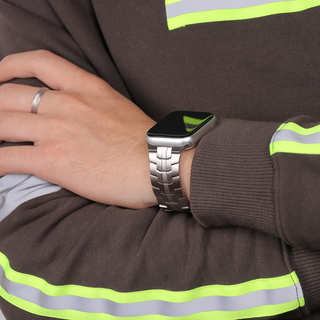 Stainless Steel Band for Apple Watch Band 49mm 45mm 46mm 44mm 42mm 38mm 40mm 41mm for Men, Metal Watch Bands for iWatch for Apple Watch Ultra/Ultra 2 SE Series 10 9 8 7 6 5 4 3 2 1 Women Mens Stainless Steel Strap Wristband