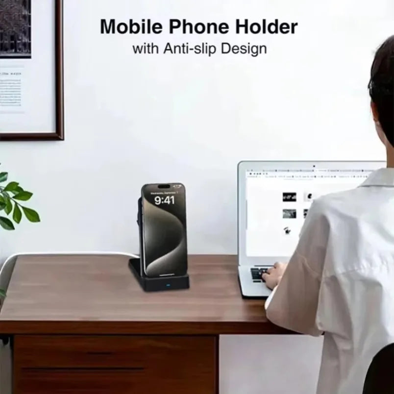 Magnetic 30W Wireless Charger Desktop Fast Charging Station Fold Smart Phone Holder Charge For Magsafe iPhone 16 15 14 13 12 Pro