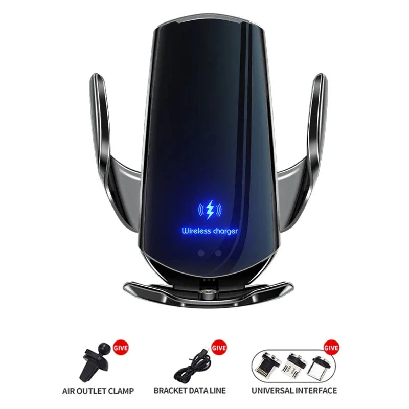 30W Car Wireless Charger Magnetic Automatic Car Mount Phone Holder Mobile Phone Accessrios Infrared Induction Fast Charging