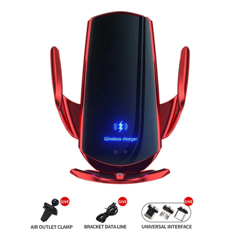 30W Car Wireless Charger Magnetic Automatic Car Mount Phone Holder Mobile Phone Accessrios Infrared Induction Fast Charging