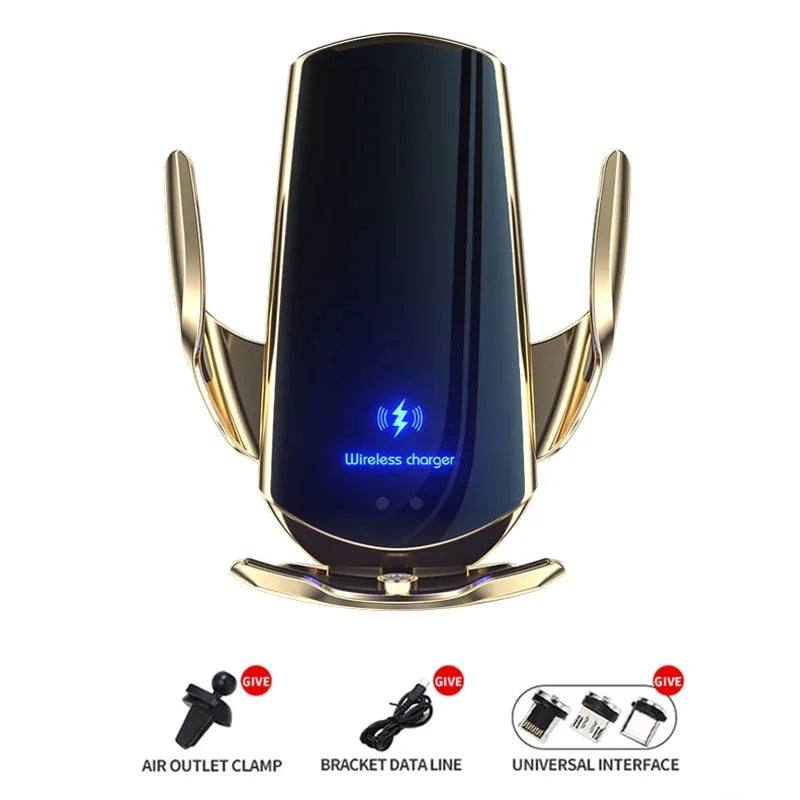 30W Car Wireless Charger Magnetic Automatic Car Mount Phone Holder Mobile Phone Accessrios Infrared Induction Fast Charging
