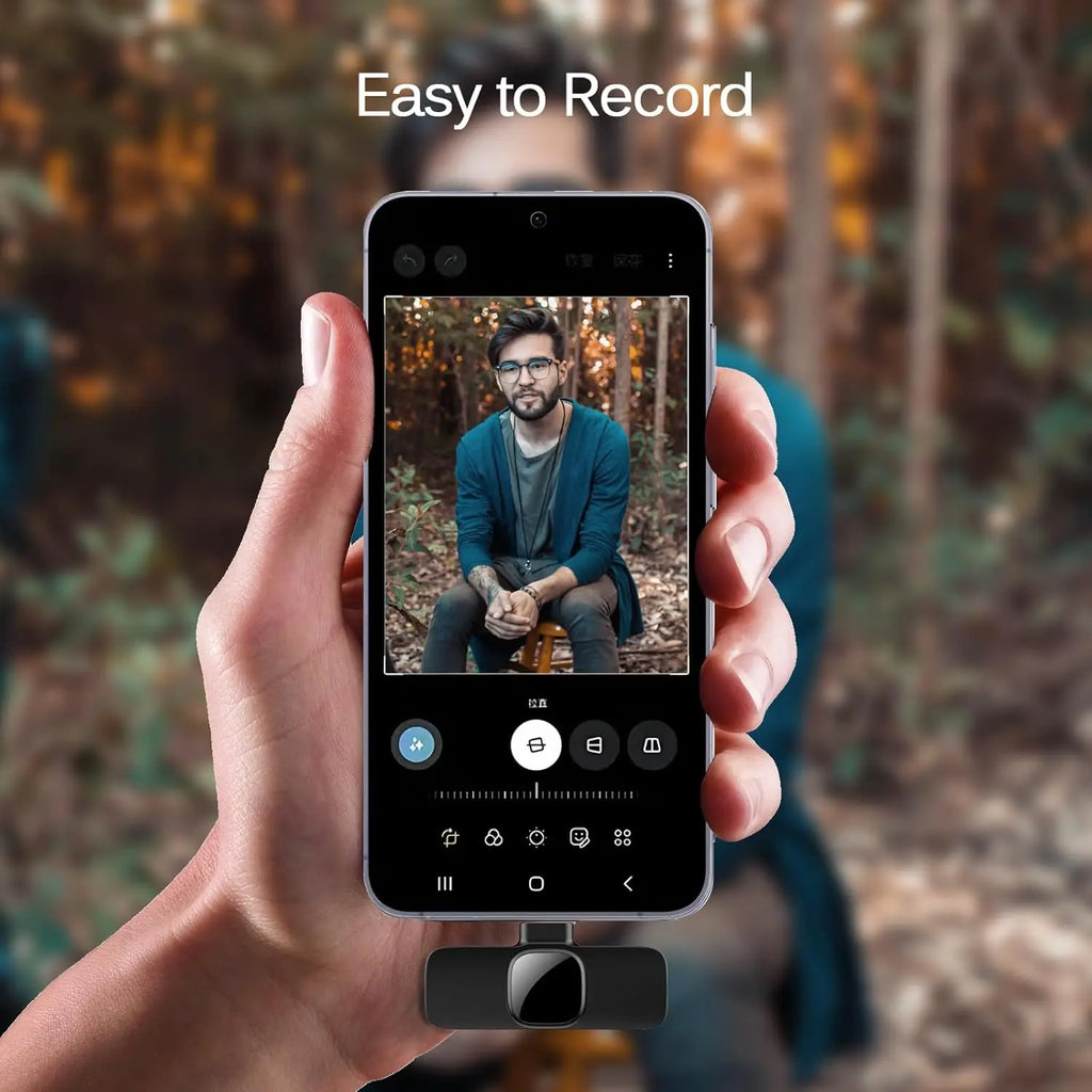 Mini Mic Pro Wireless Microphone for iPhone, iPad, Android, Lavalier Microphone for Video Recording - 2 Pack