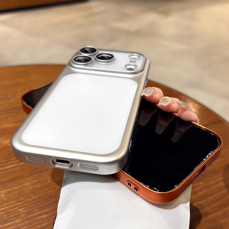 Luxurious Ultra-Thin Hard PC Glossy Transparent Phone Cases, Lens Membrane Protection, for Iphone 17 Air 16 15 14 13 Pro Max, Universal Male And Female Lens Back Cover, Anti-Shock Protection, Hard PC Cases, Lens Protection, M