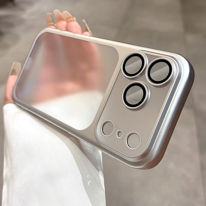 Luxurious Ultra-Thin Hard PC Glossy Transparent Phone Cases, Lens Membrane Protection, for Iphone 17 Air 16 15 14 13 Pro Max, Universal Male And Female Lens Back Cover, Anti-Shock Protection, Hard PC Cases, Lens Protection, M